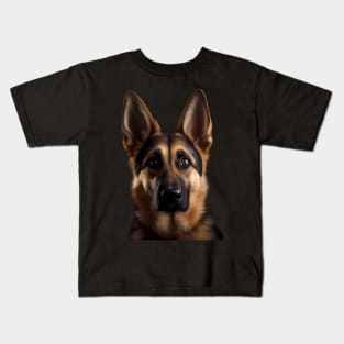 Cute German Shepherd - Look Into My Eyes 3 Kids T-Shirt